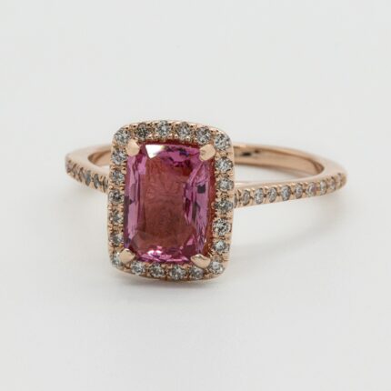 gold and purple stone ring